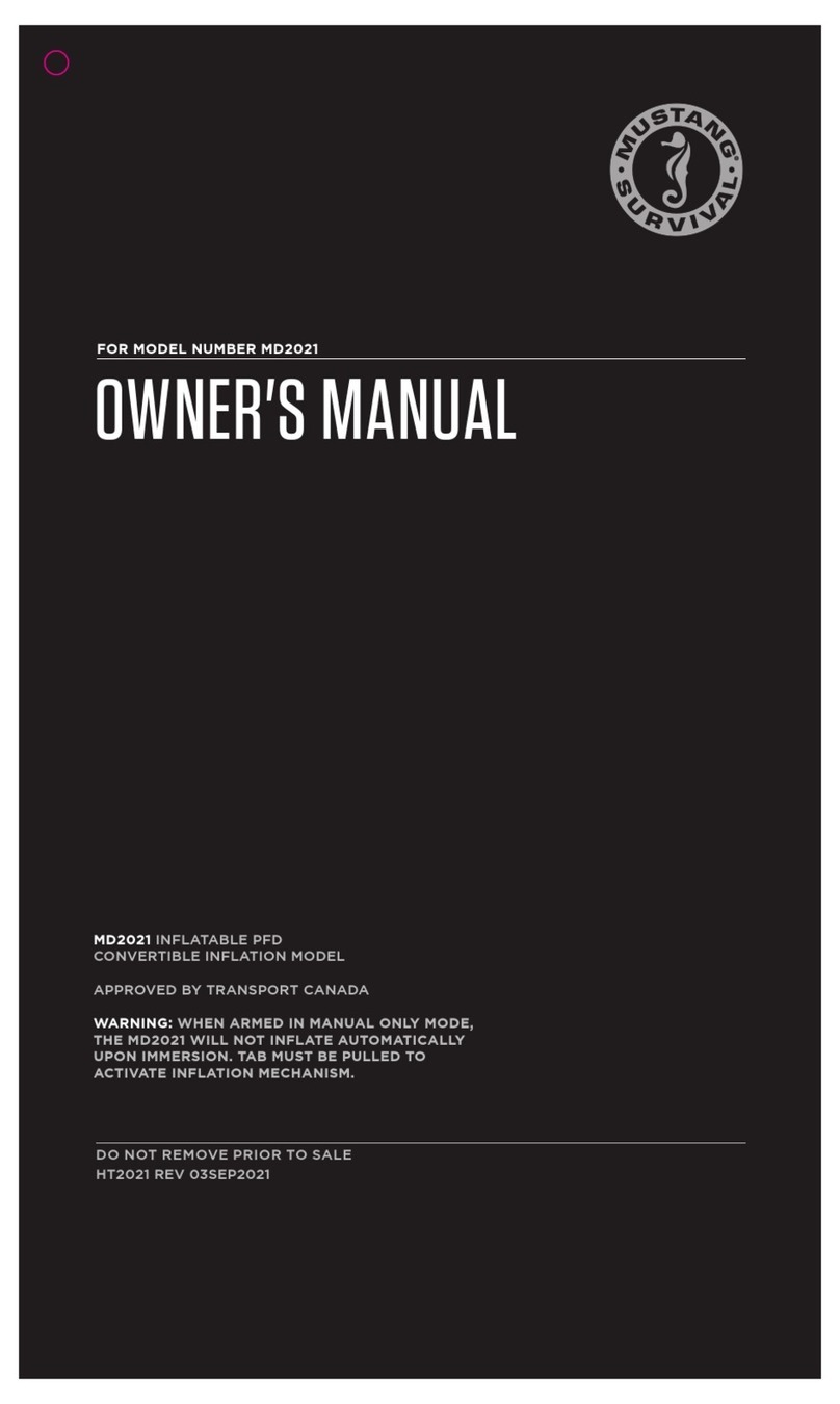 Mustang Survival MD2021 owner's manual