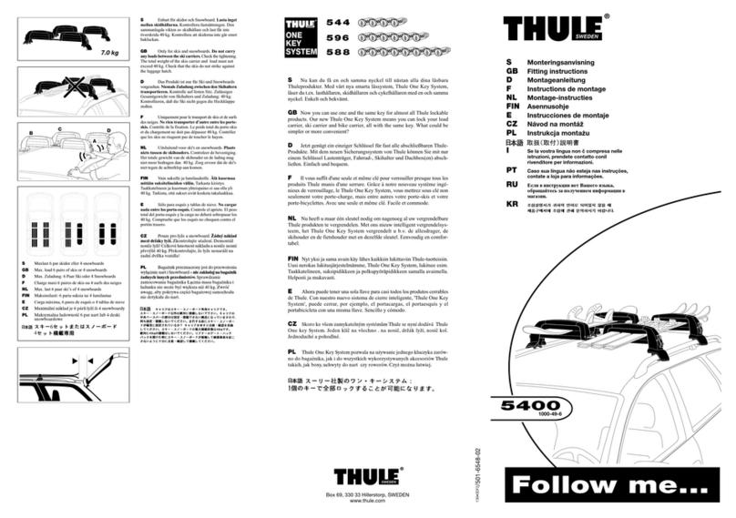 Thule 5400 Fitting instructions