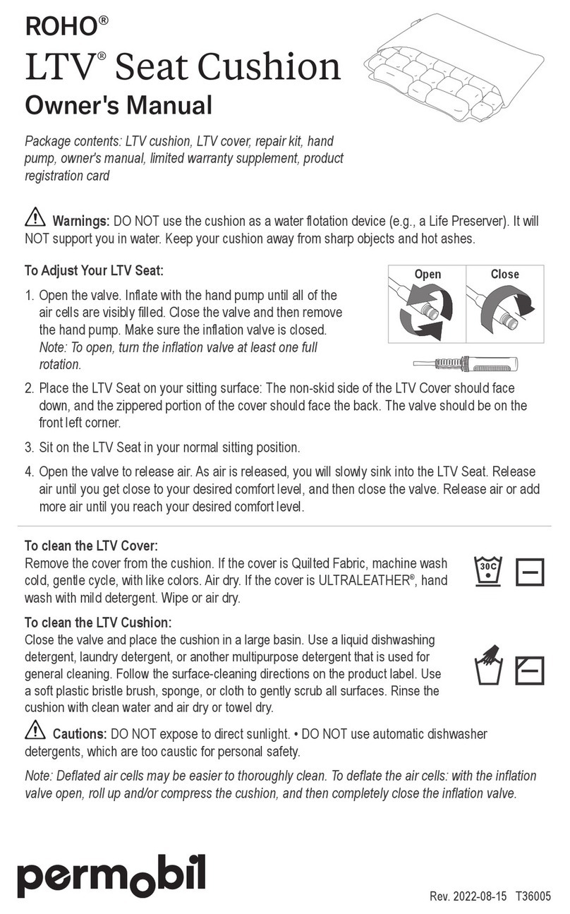 Permobil ROHO LTV owner's manual
