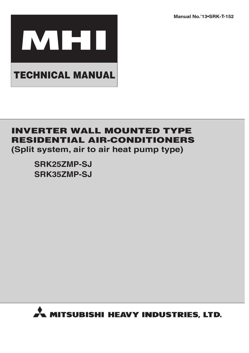 Mitsubishi Heavy Industries SRK25ZMP-SJ User manual Mitsubishi Heavy Industries SRK25ZMP-SJ User manual