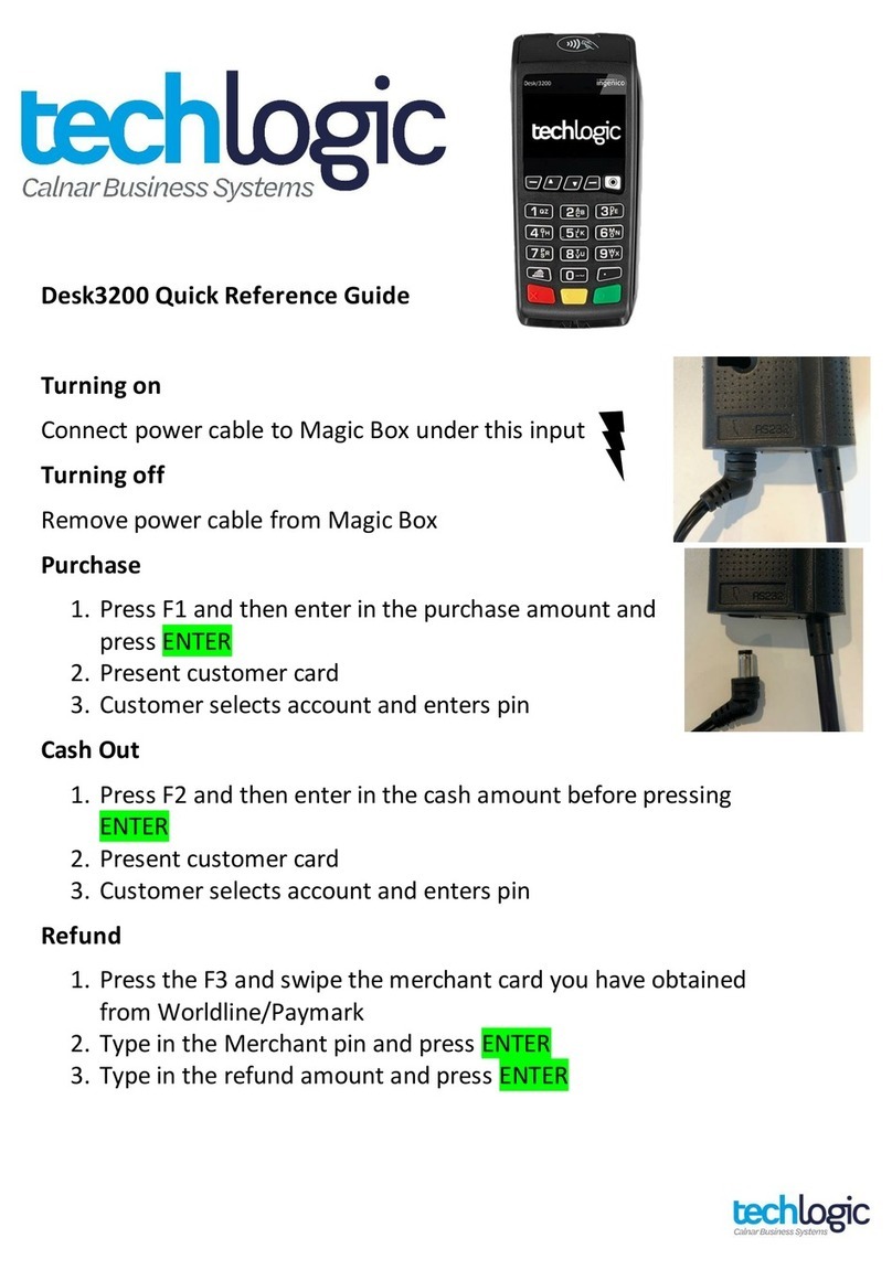 Tech Logic Desk3200 User manual