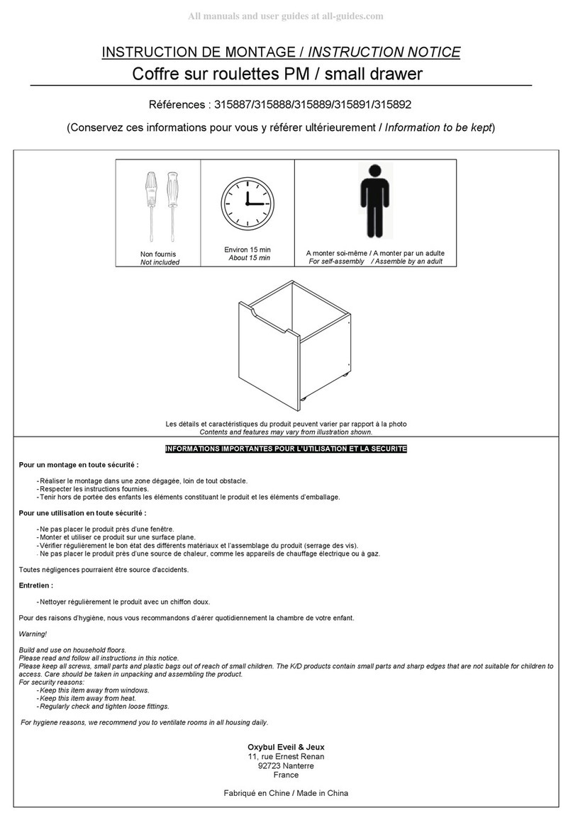 Oxybul éveil & jeux 315887 Instruction Notice