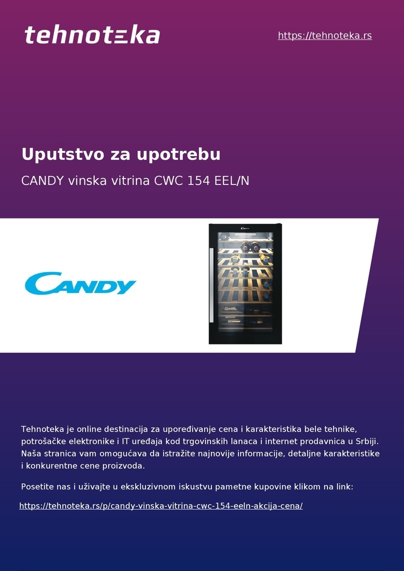 Candy CWC 154 EEL/N user manual