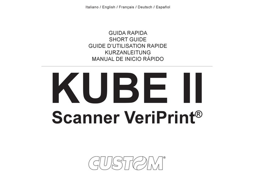 Custom Audio Electronics Scanner VeriPrint KUBE II Short guide