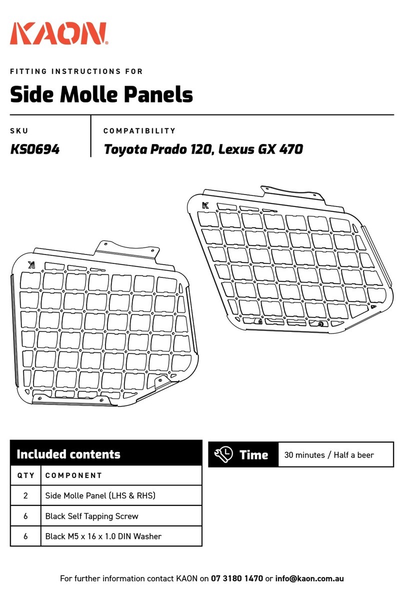 Kaon KS0694 Fitting instructions
