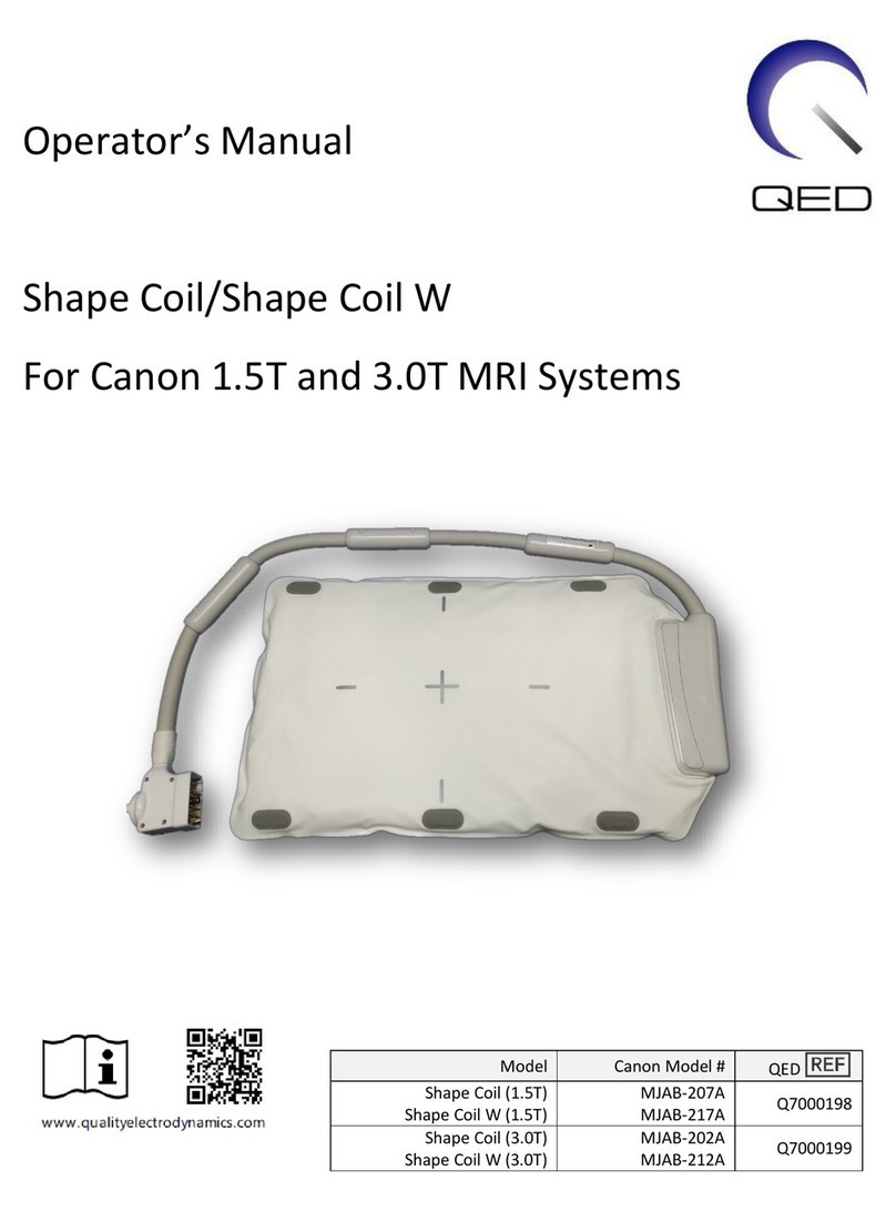 QED Shape Coil Operator's manual