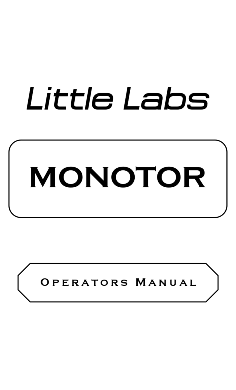 Little Labs MONOTOR Operator's manual