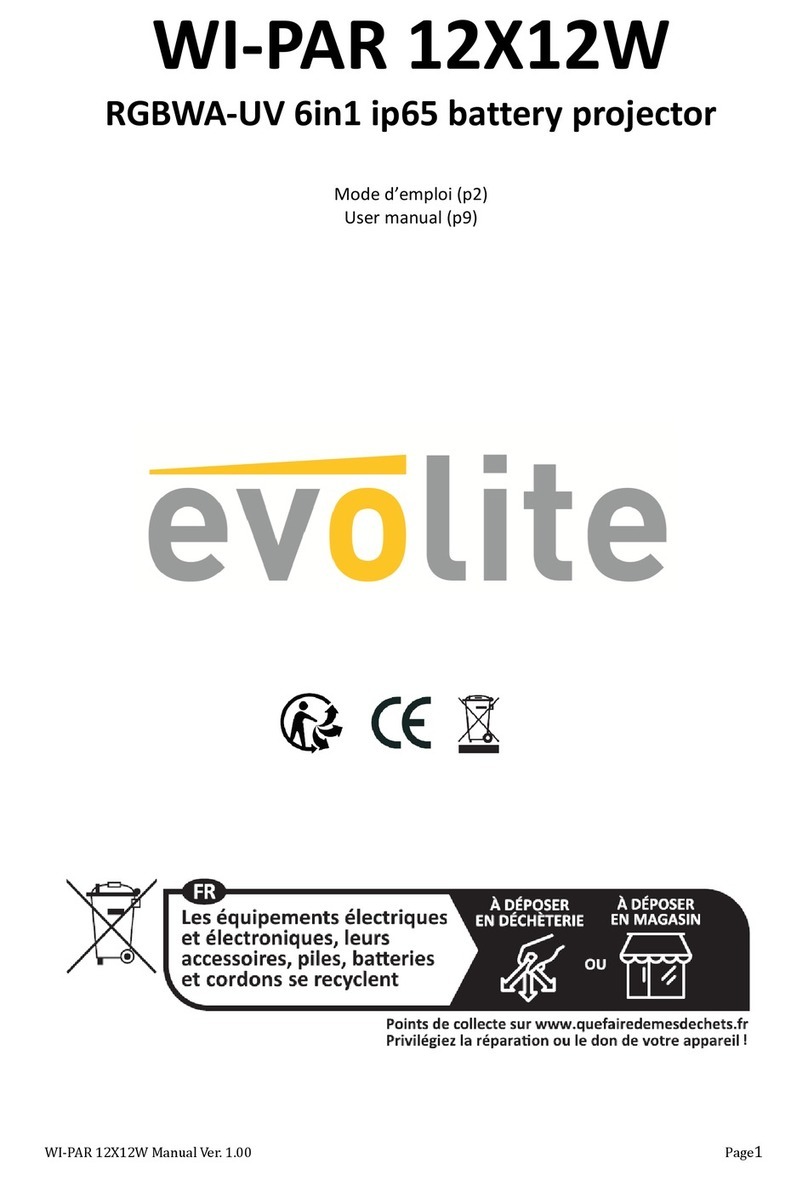 Evo-lite WI-PAR 12X12W user manual