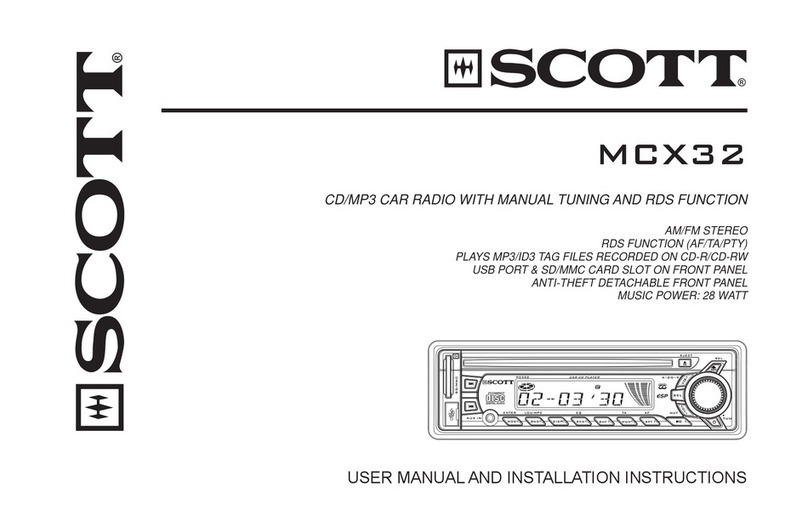 Scott MCX32 User manual
