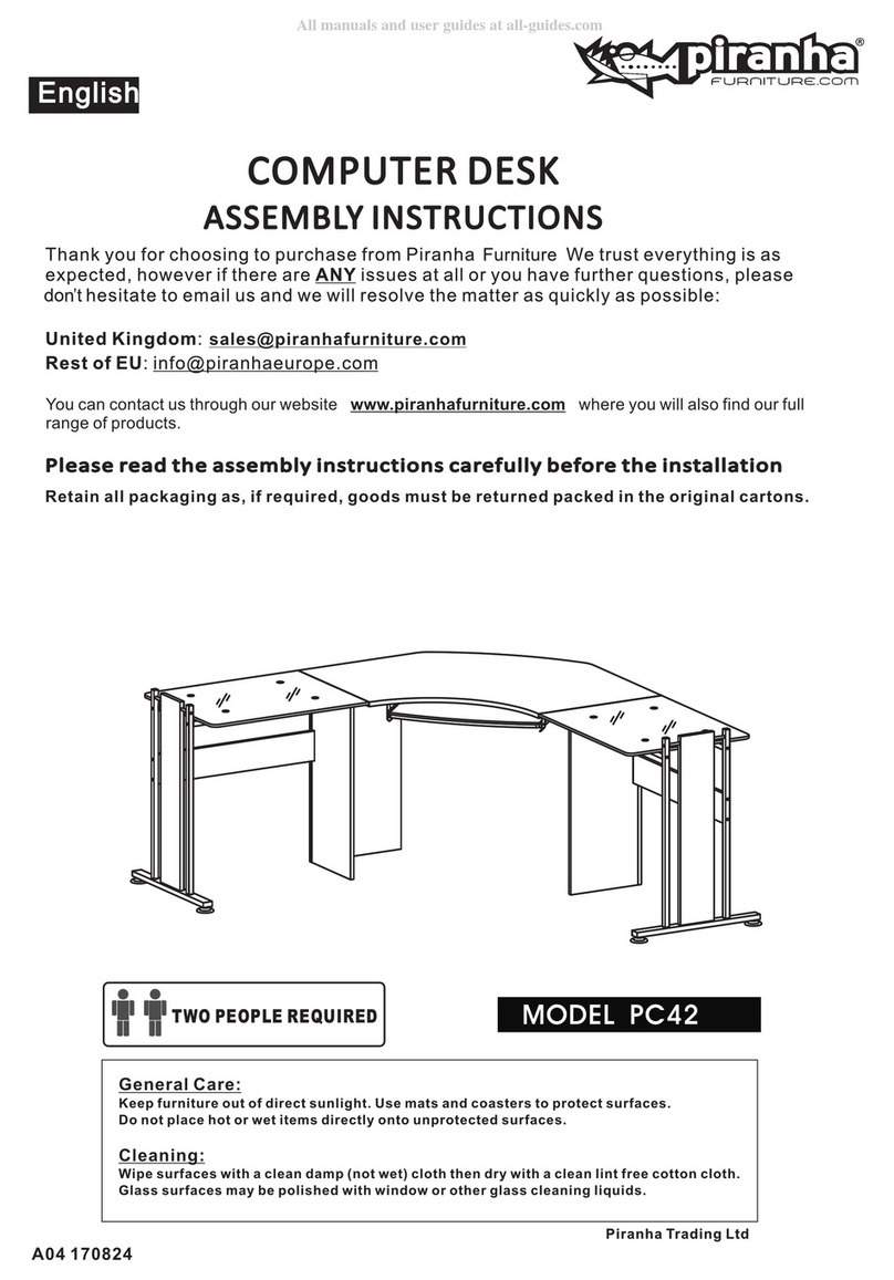 Piranha PC42 Assembly instructions