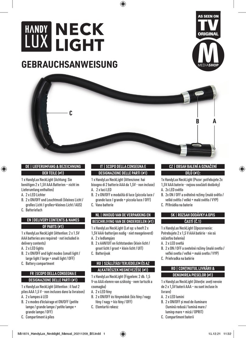 HandyLux NECK LIGHT quick start guide