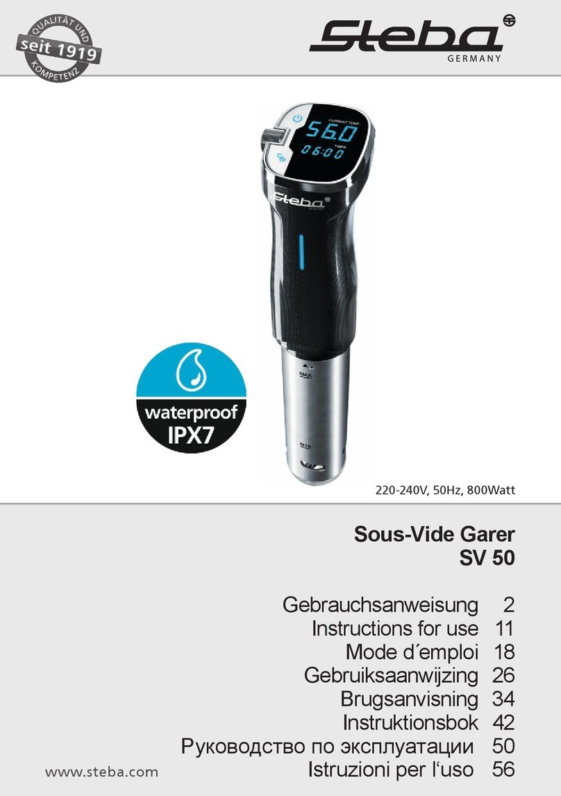 Steba SV 50 User manual