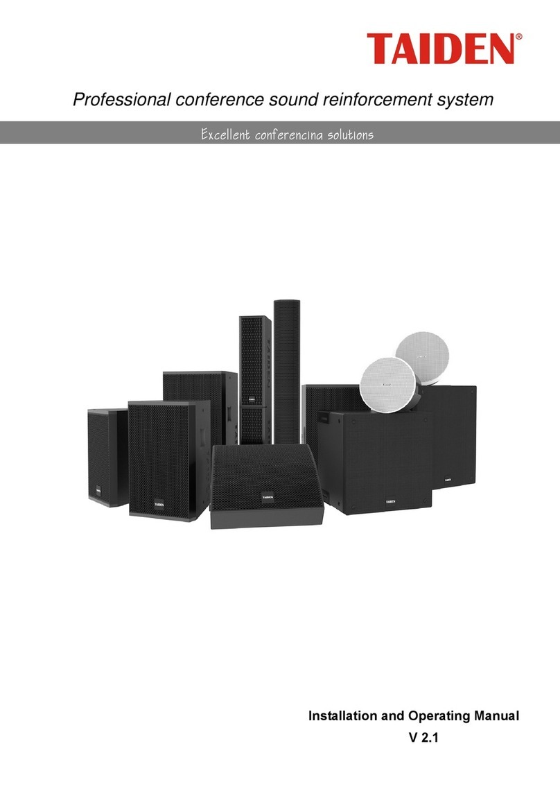 Taiden HCL-404 Installation and operating manual