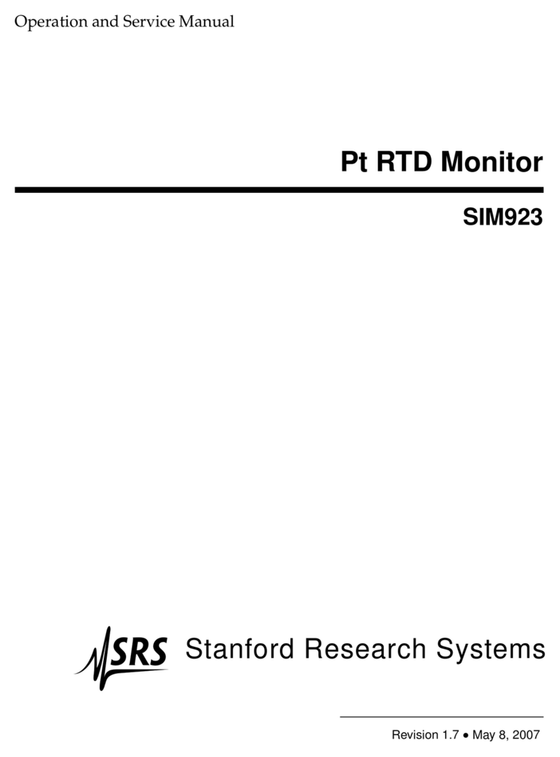 SRS Labs SIM923 Operation manual