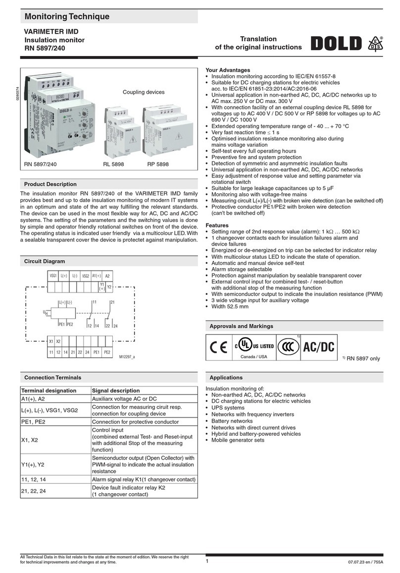 DOLD RN 5897/240 Translation of the original instructions