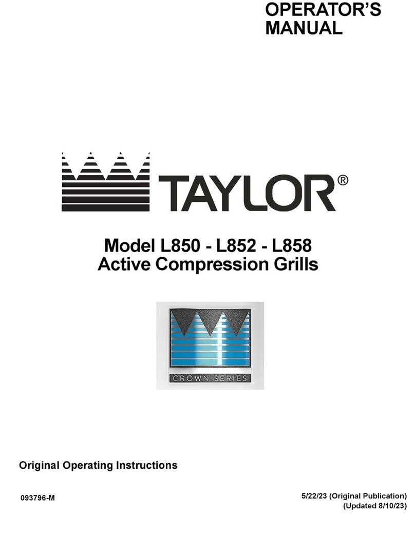 Taylor L850 Operator's manual