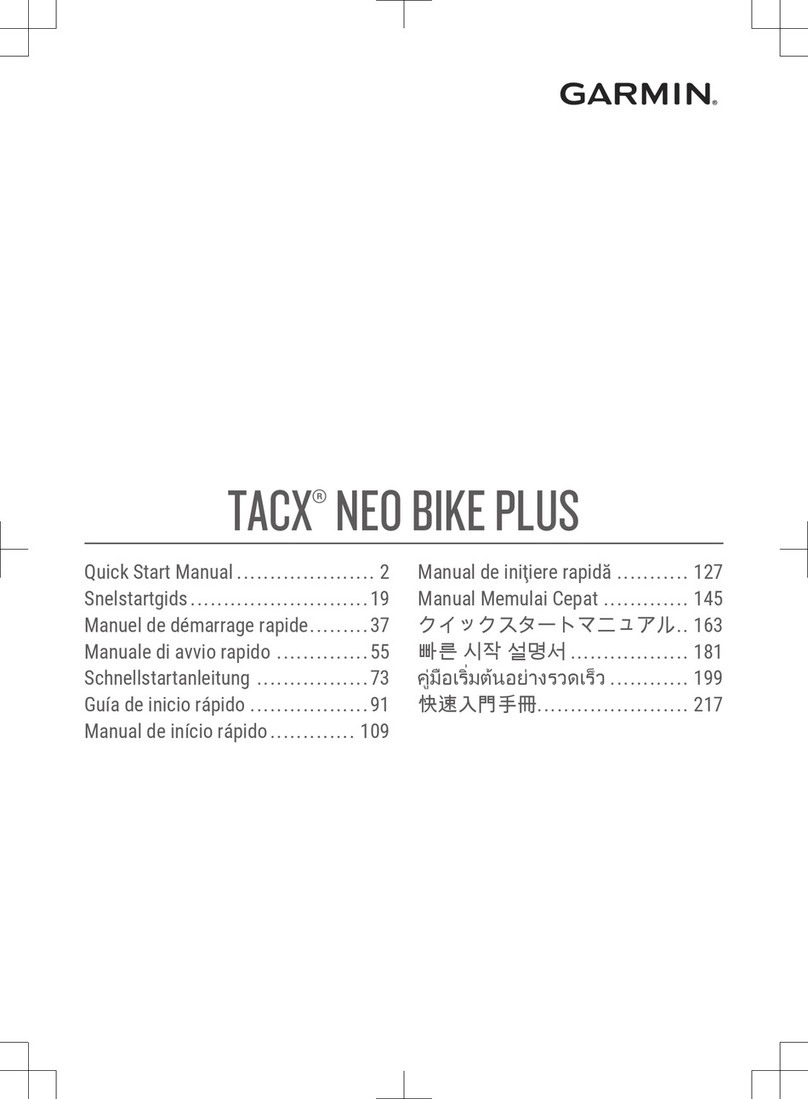 Garmin TACX NEO BIKE PLUS Quick start manual