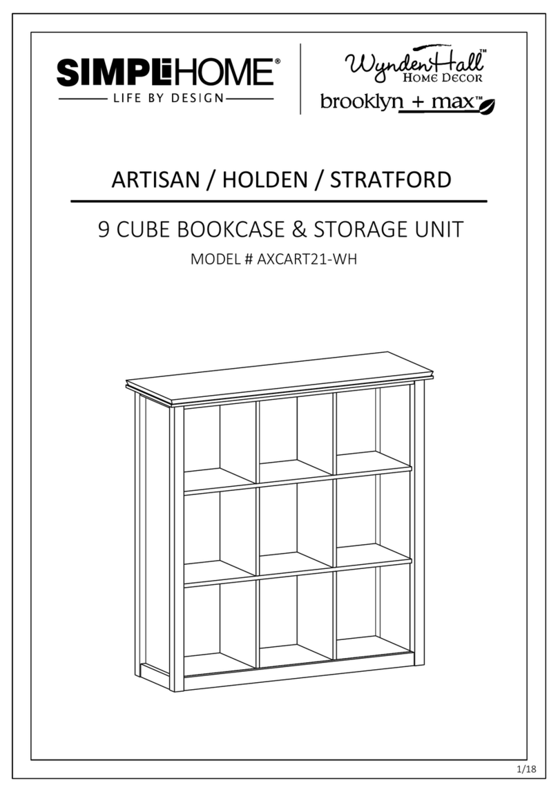Simpli Home ARTISAN User manual Simpli Home ARTISAN User manual