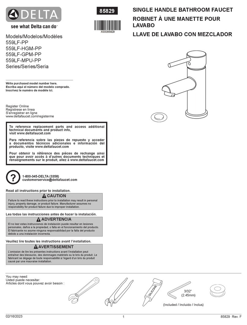 Delta 559LF-HGM-PP Series User manual