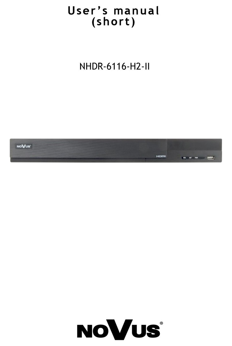 Novus NHDR-6116-H2-II user manual