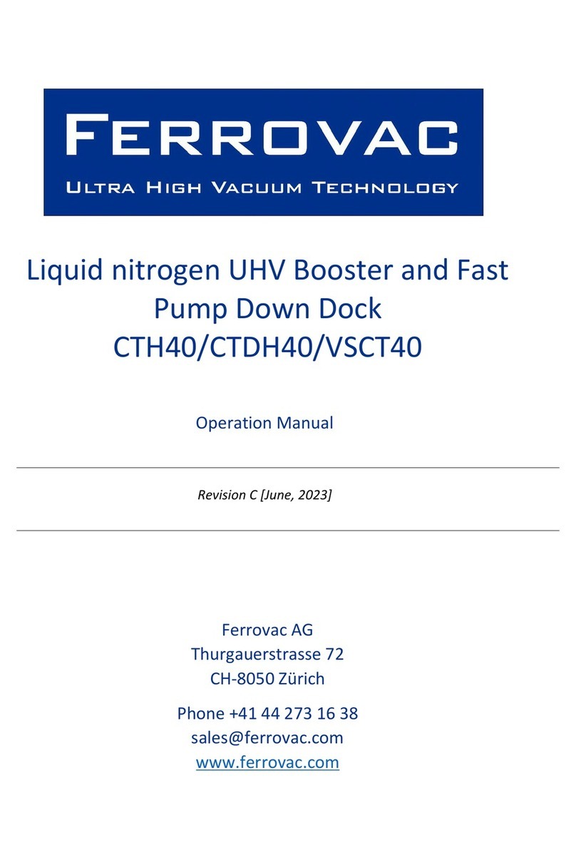Ferrovac CTH40 Operation manual
