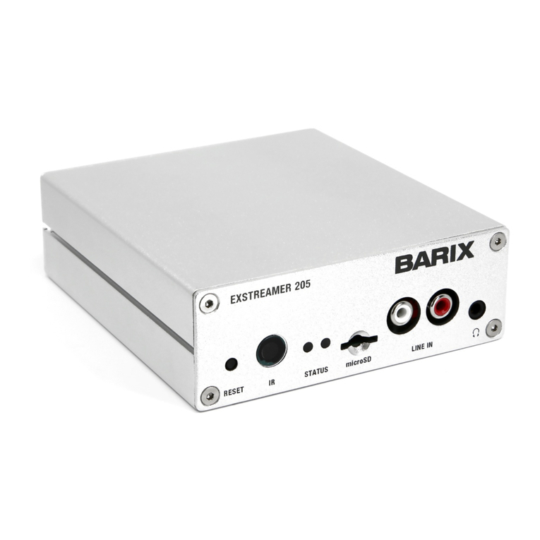 BARIX EXSTREAMER 205 quick start guide
