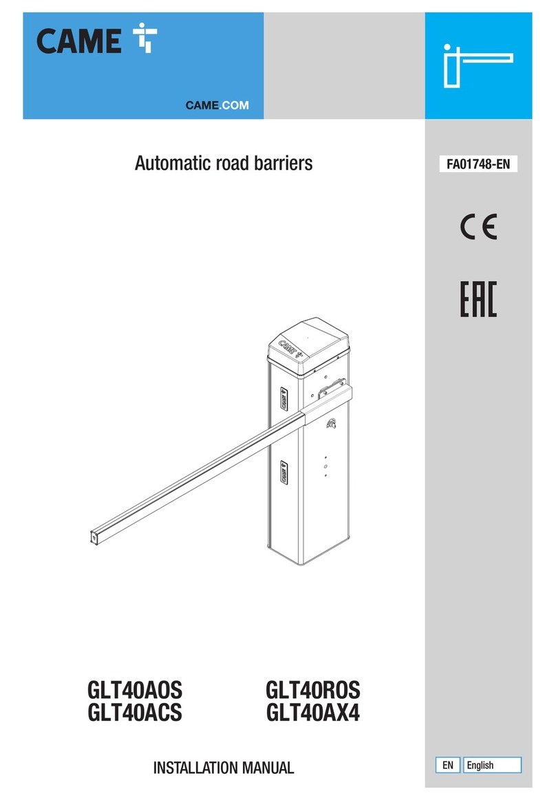 CAME GLT40AOS User manual CAME GLT40AOS User manual