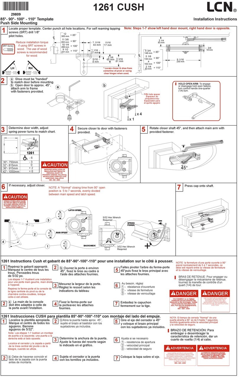 LCN 1261 CUSH User manual LCN 1261 CUSH User manual