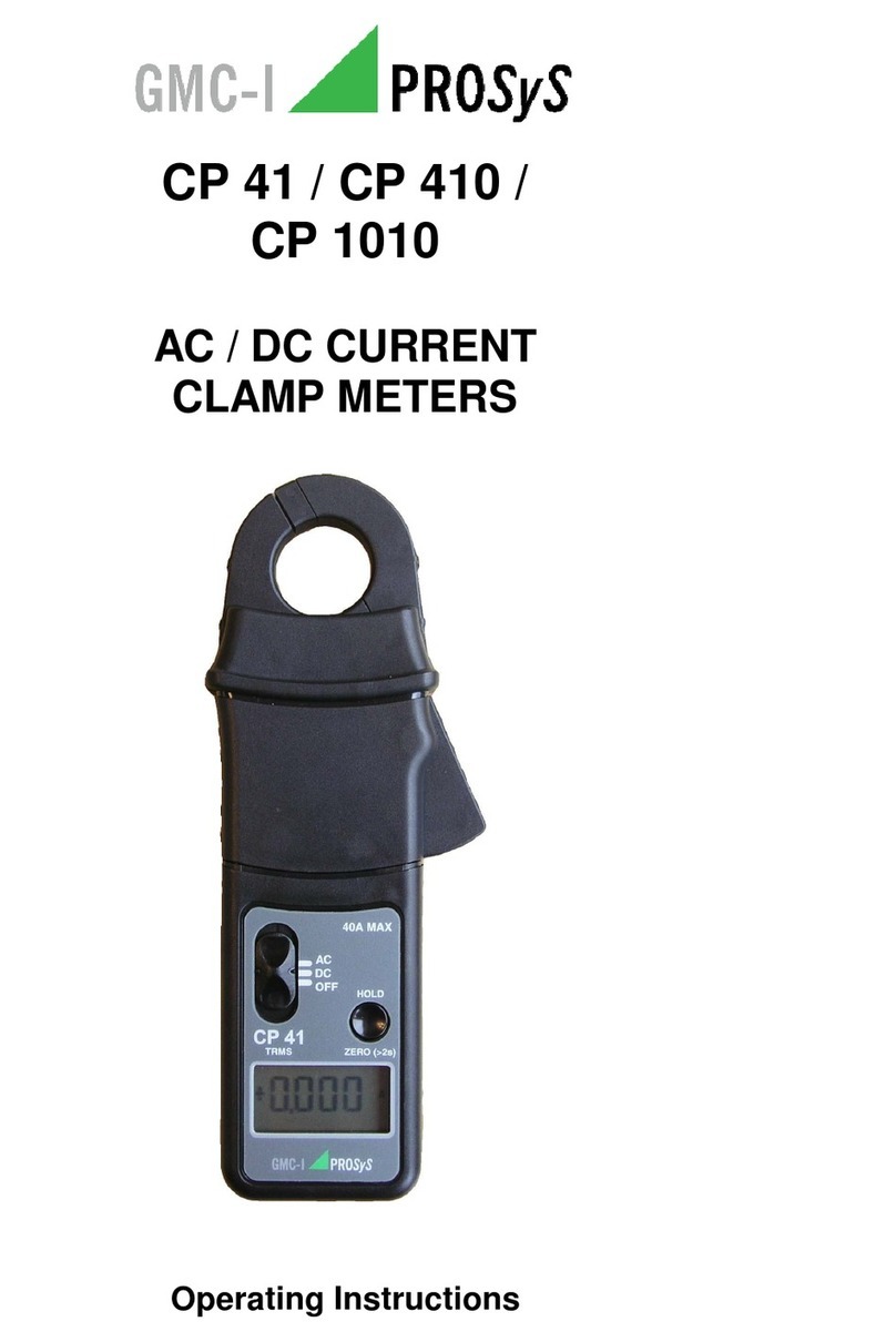 GMC-I Prosys CP 41 operating instructions