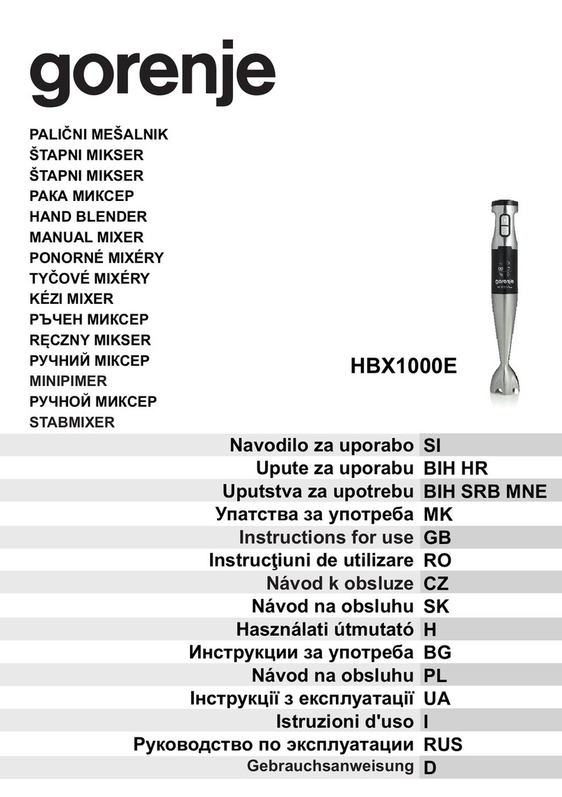 Gorenje HBX1000E User manual