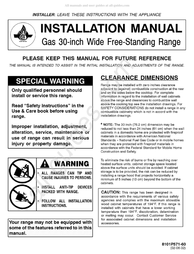 Maytag MGR5775QDW installation manual