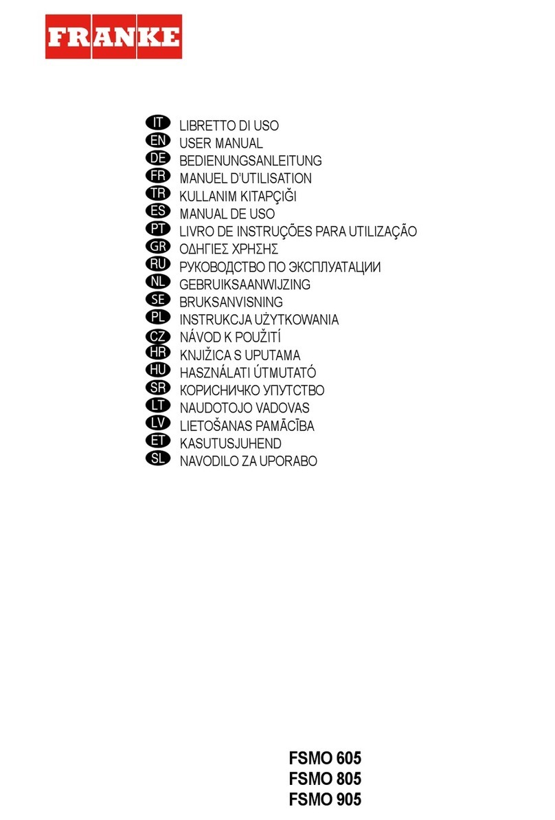 Franke FSMO 805 user manual