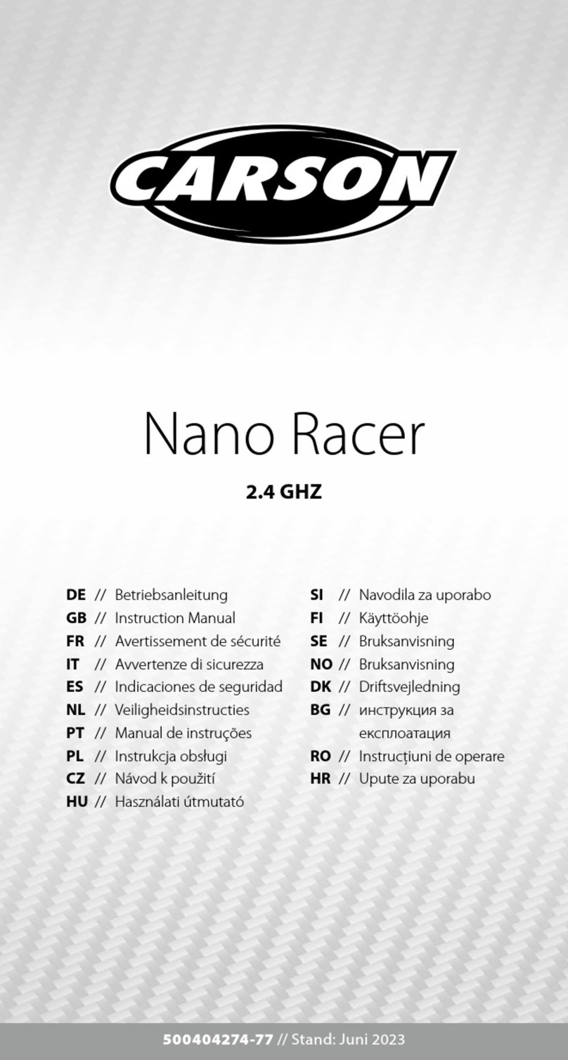 Carson Nano Racer instruction manual
