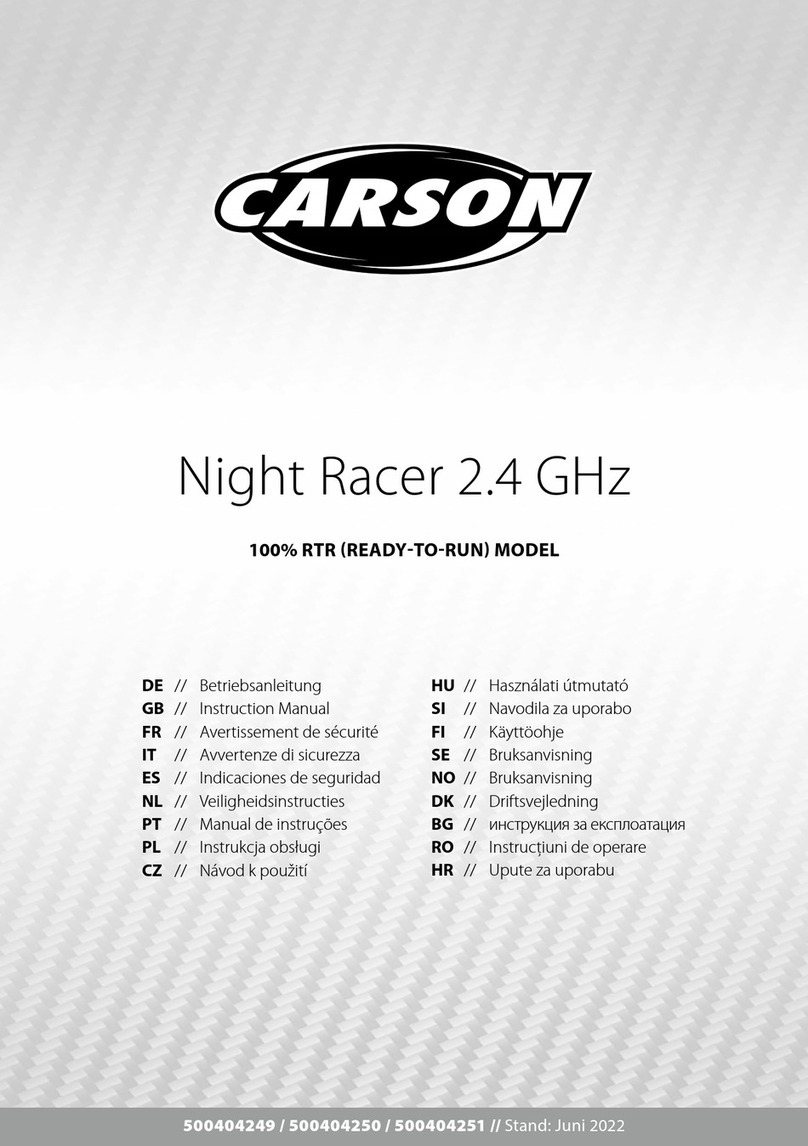 Carson Night Racer 2.4 GHz instruction manual
