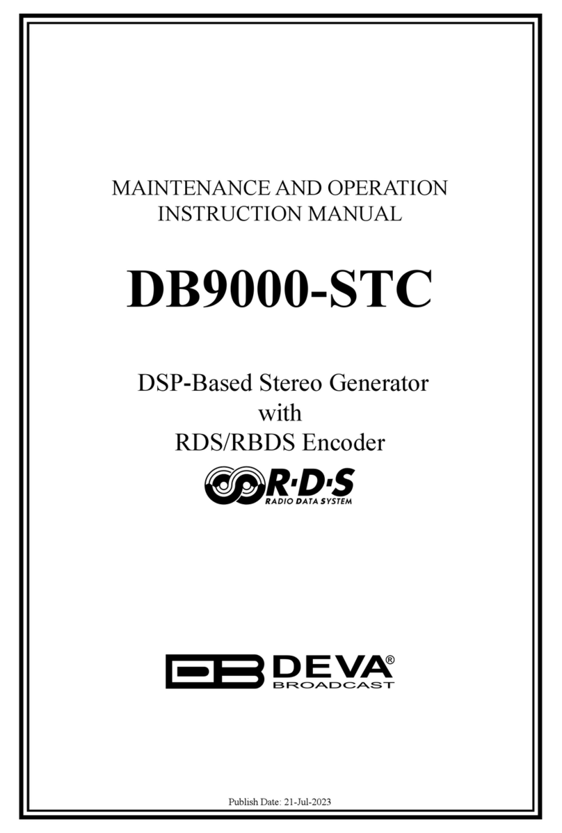 DEVA Broadcast DB9000-STC User manual