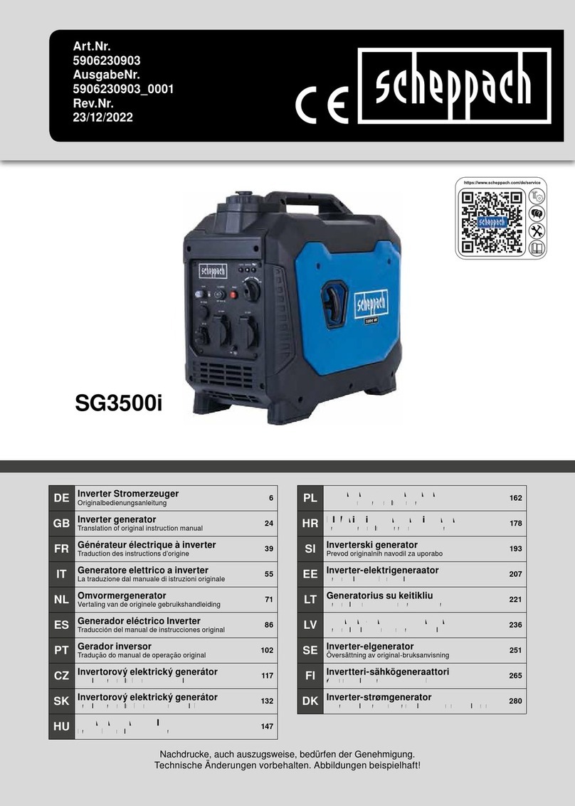 Scheppach SG3500i User guide