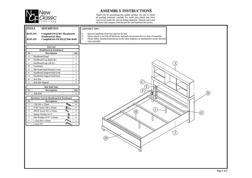 New Classic Furniture B135-315 Assembly instructions