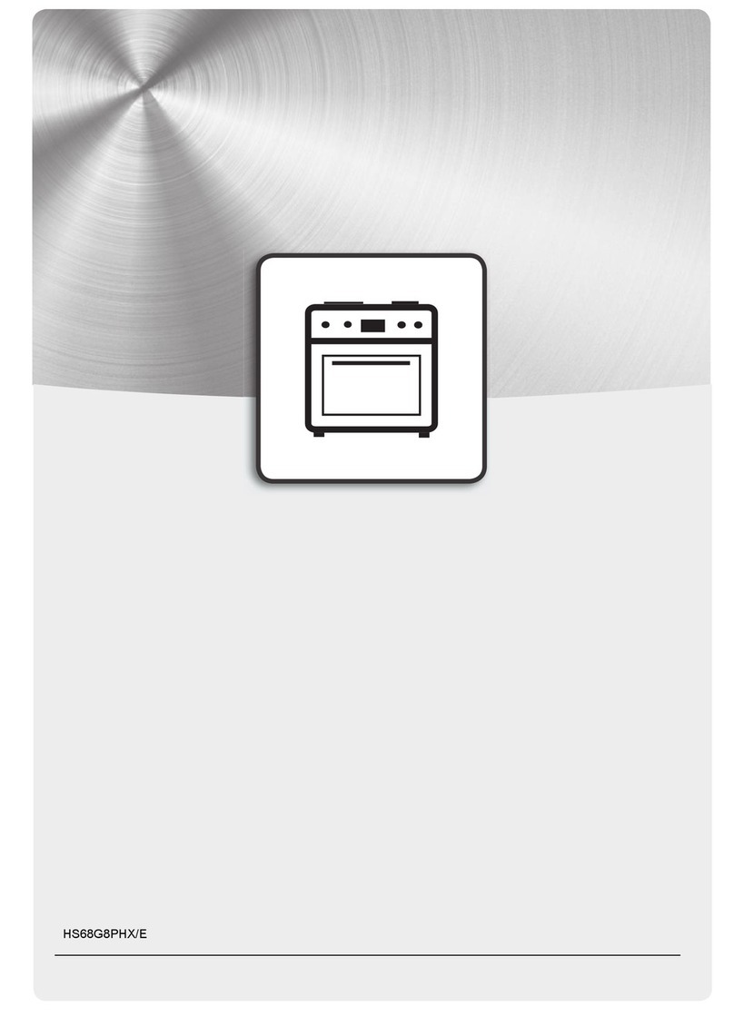 Hotpoint HS68G8PHX/E manual