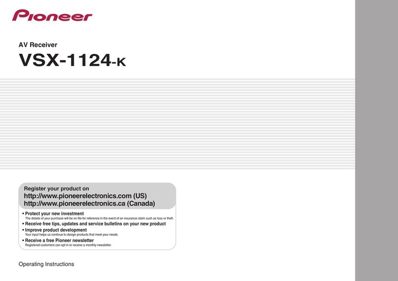 Pioneer VSX-1124 -K User manual