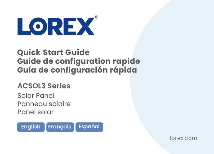 Lorex ACSOL3 Series User manual