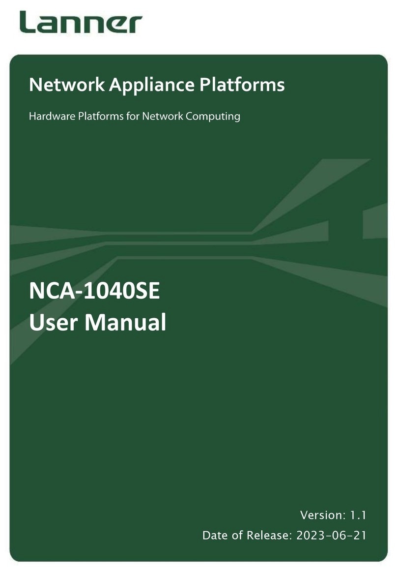 Lanner NCA-1040SE User manual