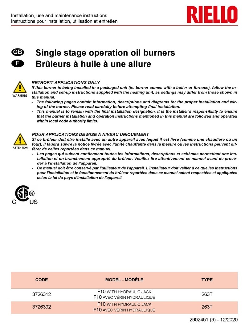Riello 3726312 Installation, use and maintenance instructions