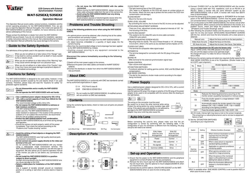 Watec WAT-535EX2 Operation manual