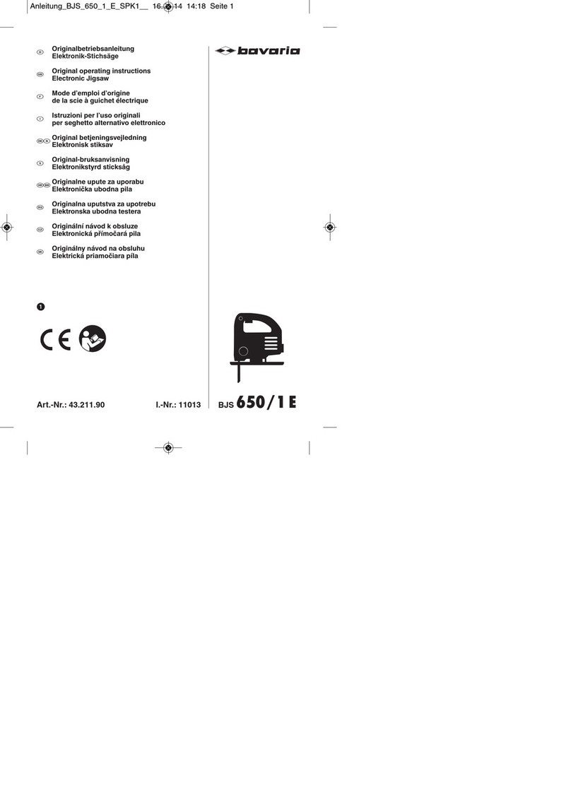 EINHELL bavaria BJS 650/1 E User manual
