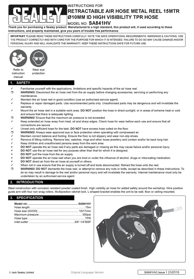 Sealey SA841HV instructions