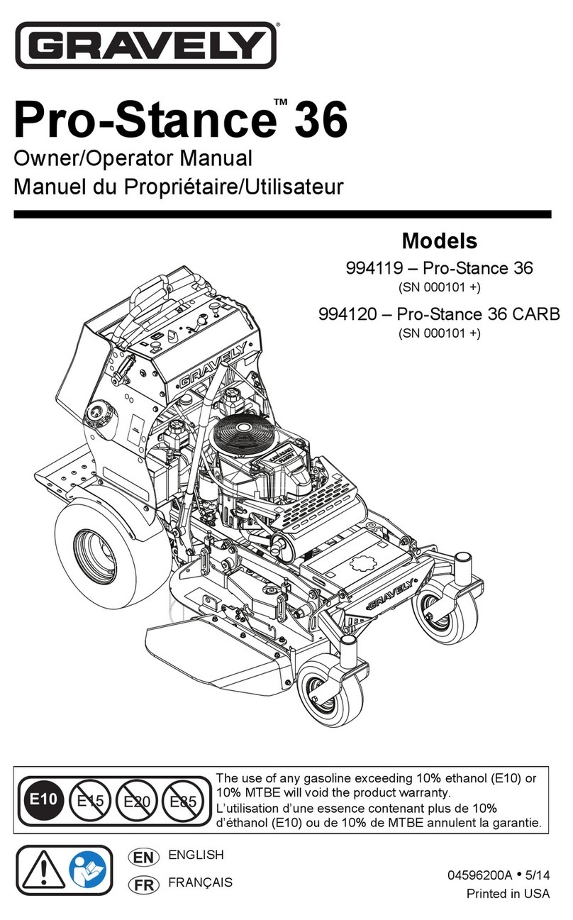 Gravely Pro-Stance 36 CARB Owner's/operator's manual