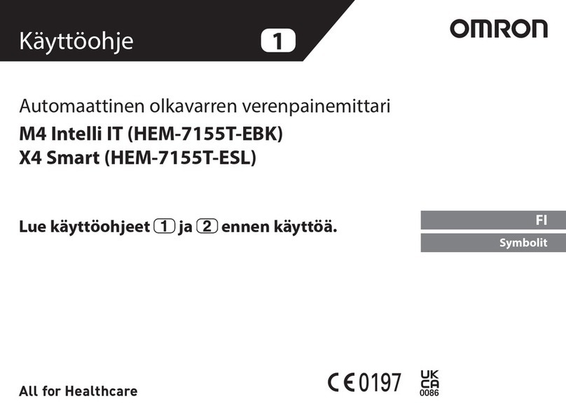 Omron X4 Smart User manual Omron X4 Smart User manual