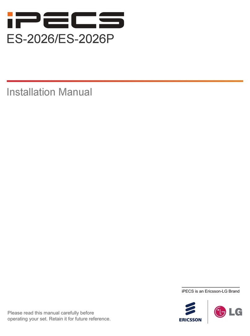 LG-Ericsson iPECS ES-2026P installation manual