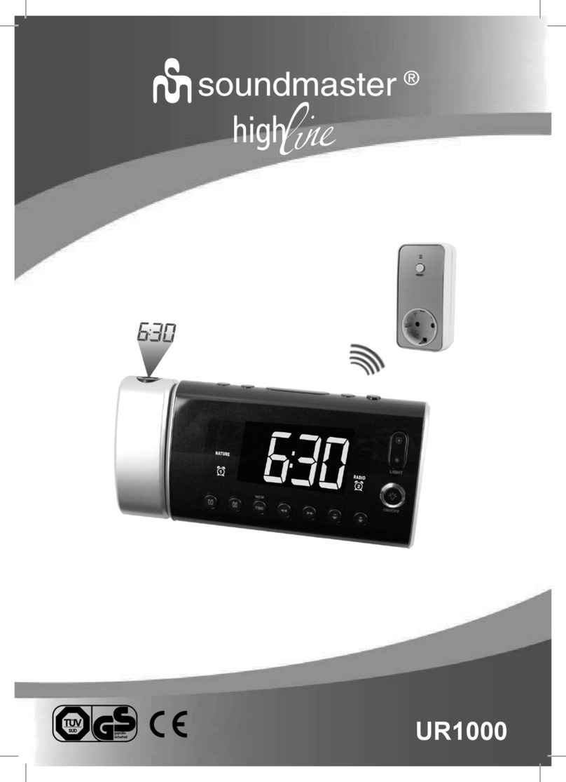SOUNDMASTER highline UR1000 User manual