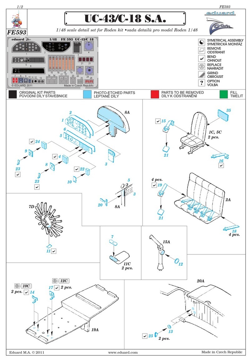 Eduard FE593 Assembly instructions